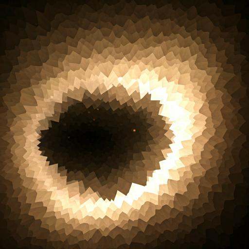 Luminous underground cave filled with prismatic glowing crystals